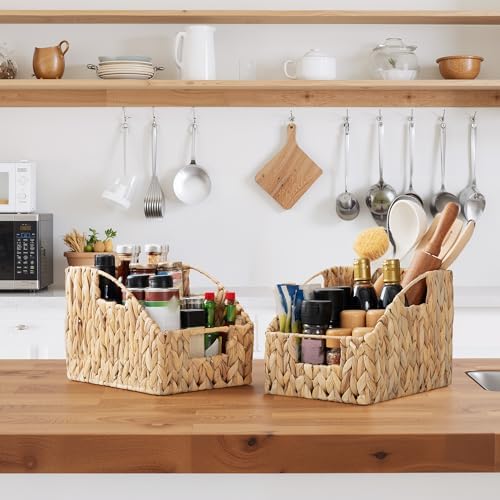 GRANNY SAYS Wicker Baskets for Organizing, Water Hyacinth Storage Baskets - Image 7