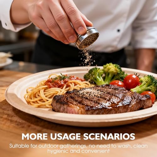9 Inch Compostable Paper Plates 125 Pack - Image 6