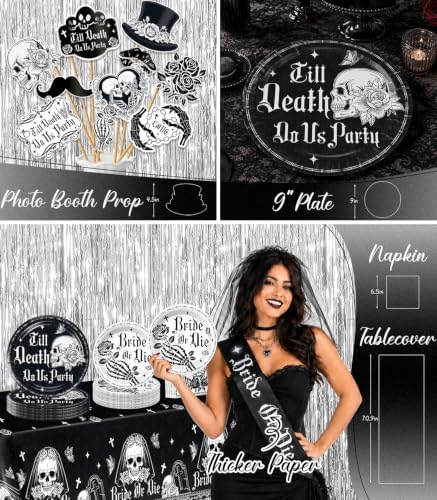 Cocomigo 258Pcs Till Death Do Us Party Bachelorette, All-in-One Decor Set - Image 5