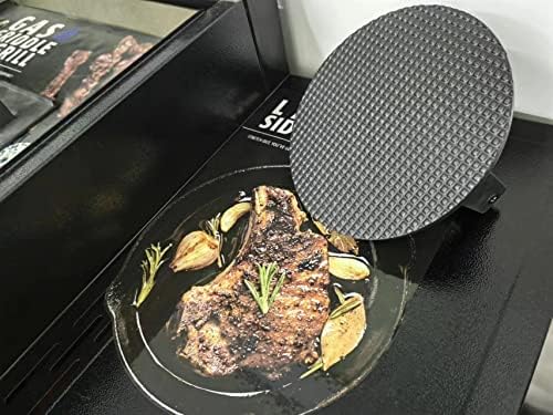 Firsgrill Burger Press 7.08" Round,Heavy-Duty Cast Iron Smash Burger Press Meat Steak With Wood Handle for Blackstone Camp chef Pitboss Weber Griddle Grills(Round) (Pack of 2) - Image 5