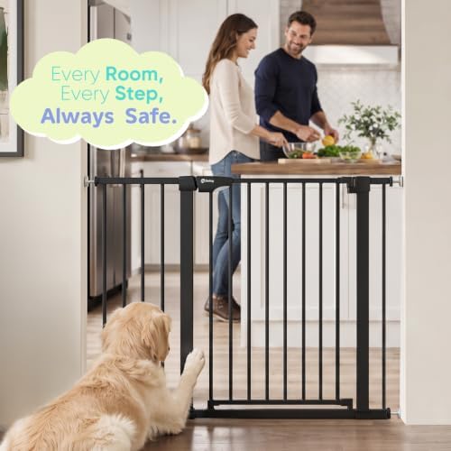 Sekey 36.2" Tall Baby Gate for Stairs, 30-46" No Drilling Dog Gate - Image 7