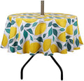 EHouseHome Outdoor and Indoor 60inch Round Tablecloth with Umbrella Hole and Zipper, Waterproof Zippered Patio Table Cloths, Spring/Summer Table Covers for Backyard Circular Table/BBQs/Picnic by EHouseHome