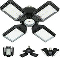 LED Garage Light,150W Deformable Garage Ceiling Lights,15000LM, 4 Adjustable Panels, E26/E27 Shop Lights for Basement, Barn, Workshop,High Bay Light by QiyuanLS