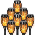 8 Pack Solar Pathway Lights Outdoor, Solar Torches Lights Halloween Decor by SPRKLINLIN