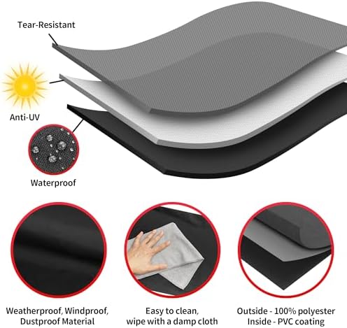NEXCOVER Grill Cover- 30" Waterproof BBQ Grill Cover, Barbeque Cover Grill Cover for Outdoor Grill, UV Resistant Dustproof Barbecue Smoker Cover. - Image 3
