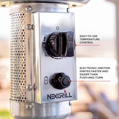 Nexgrill Sundara 92" Stainless Steel Propane Patio Heater with 48,000 BTUs - Image 4