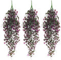 RECUTMS Artificial Hanging Plants Fake Ivy Plant Fuchsia Faux Hanging Vine by RECUTMS