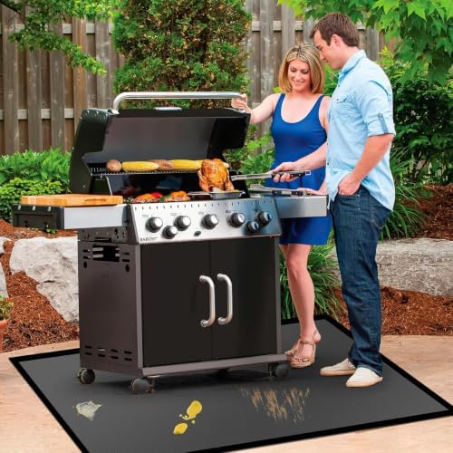 96 ×72 Inch Double-Sided Fireproof Under Grill Mats for Outdoor Grill - Image 2