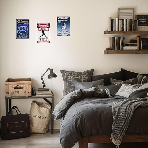 Baseball Wall Decor Chic Metal Sign for Boys Room - Image 6