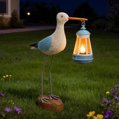 Solar Seagull Statues for Garden and Home Decor,Funny Garden Decor Beach,Pool,Patio,Lawn,Yard,Porch,Perfect Garden Gift - Image 5