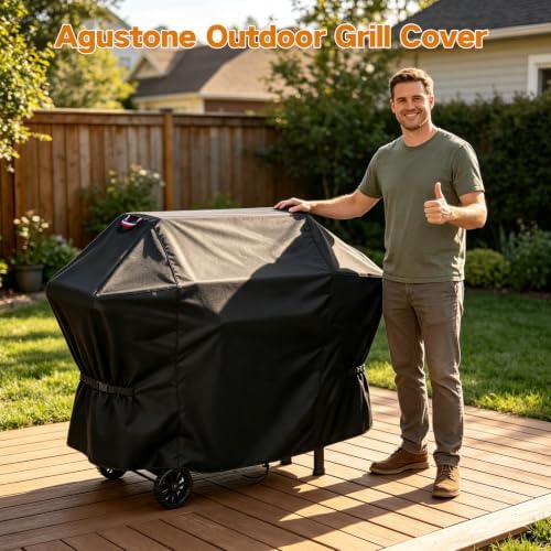 68" Grill Cover for ZH3005Y 2-Burner Gas and Charcoal Combo Grill - Image 5
