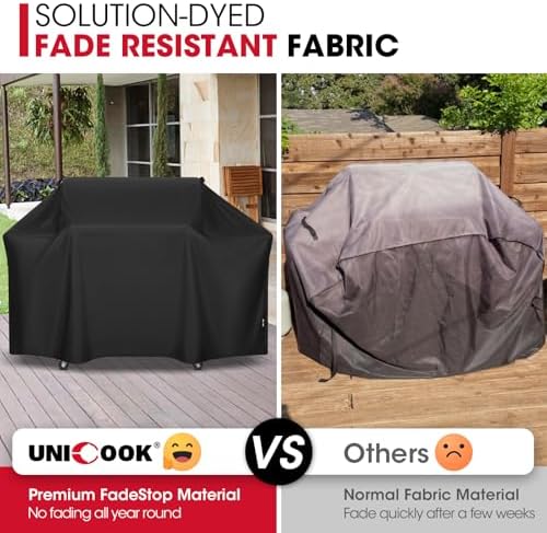 Unicook Grill Cover Heavy Duty Waterproof 70 Inch, Large Outdoor BBQ Cover - Image 5