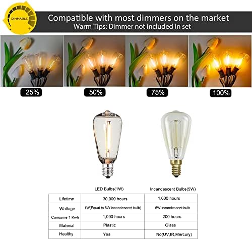 Outdoor String Lights Waterproof 50FT Patio Lighting for Outside Patio Yard - Image 3