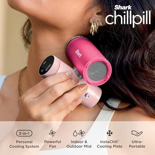 Shark ChillPill 3-in-1 Fan, Mist and Cooling Plate, Glacier, FA022BL - Image 2