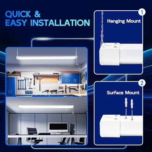 hykolity 4FT 120W LED Shop Light Linkable,13000LM(400w Equivalent) - Image 3