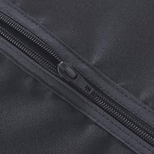 LUSHVIDA Rectangle Outdoor Tablecloth with Umbrella Hole 60x120 Inch Grey - Image 4