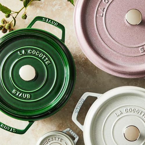 Staub Cast Iron 4-qt Round Dutch Oven - Basil - Image 6