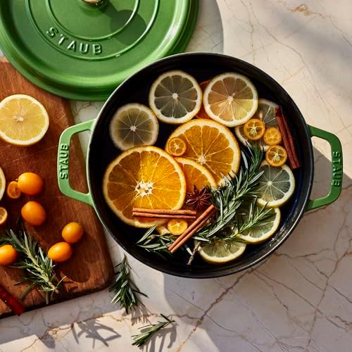 Staub Cast Iron Round Dutch Oven, Made in France, 4-qt, Pistachio - Image 2