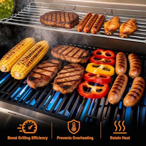 DGH474CRP Elevated Warming Rack for Dyna-Glo 5-Burner Griddle Warming Rack - Image 5