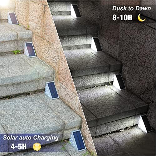 VOLISUN Solar Stair Lights 24 Pack, Solar Step Lights Waterproof IP67 - Image 5