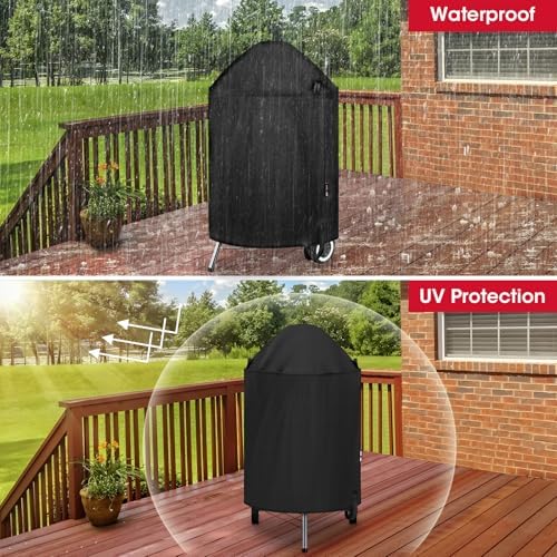 Unicook Waterproof Kettle Cover for 22-Inch Charcoal Grill, 28" Dia x 35" H - Image 6