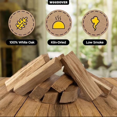 Woodover Pizza Oven Wood – Kiln Dried White Oak Logs, 6 Inch for Ooni, Gozney and Solo Stove, Clean Burning for Wood Fired Pizza and Grilling, 12 lb (800 Cu in.) - Image 2
