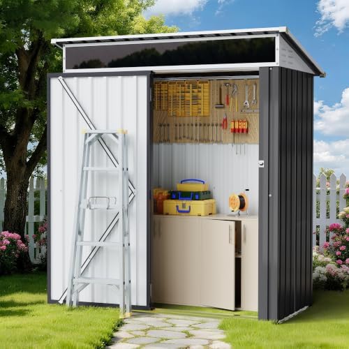 Vongrasig 5x3 FT Outdoor Storage Shed with Window & Lockable Door - Image 2