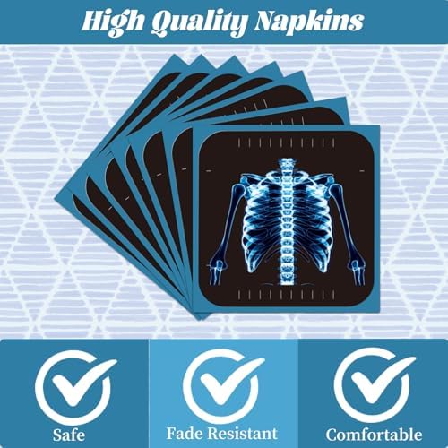 Radiology X Ray Party Tableware Decorations Plates Napkins 96PCS - Image 3