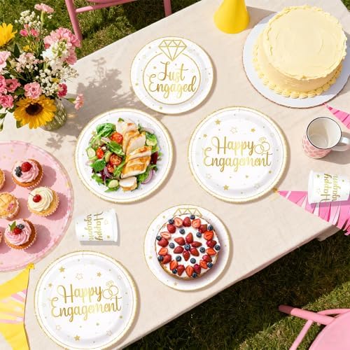 250Pcs Happy Engagement Diamond Ring Party Decoration Serves 50 - Image 6