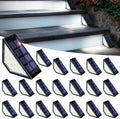 PATIOWIN 20 Pack Solar Step Lights for Outside, 24 LEDs Solar Stair Lights Waterproof IP65, Solar Deck Lights Outdoor Decor for Garden, Porch, Pathway, Patio, Fence, Balcony by PATIOWIN