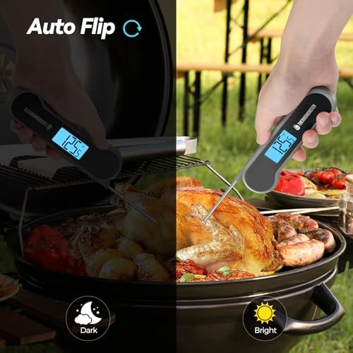 0.5 Sec Instant Read Meat Thermometer Digital for Cooking, Grey - Image 4