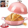 Overmont Enameled Cast Iron Dutch Oven, 6QT Bread Oven with Dome Lid Recipe by Overmont
