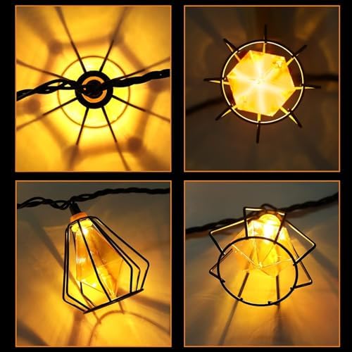 Vigdur Outdoor String Lights, 10FT Multicolor Lantern String Lights Plug-in - Image 4