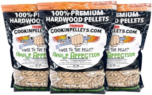 CookinPellets Premium Apple Hardwood BBQ Smoking Pellets, 3 lb, 3-Pack by Unknown