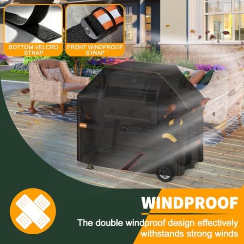 Enzeno Grill Cover for Outdoor Grill Waterproof,52 inch BBQ Gas Cover - Image 4