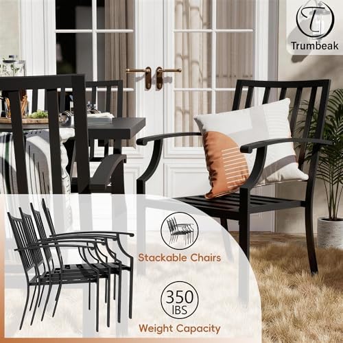5 Pcs Metal Outdoor Patio Furniture Set with 48"/55000 BTU Outdoor Round Propane Fire Pit Table,Patio Conversation Sets 4 Fixed Chairs No-Slip Cushions and Waterproof Covers,Sand - Image 4