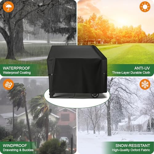 Grill Cover 51 Inch for Weber Searwood 600 XL Pellet Grill - Image 7