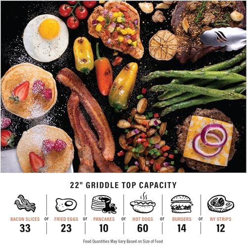 Blackstone® 2350 OTG 22" Omnivore Griddle with Hood, Black - Image 6