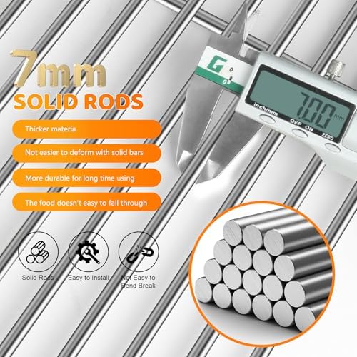 Stainless Steel Cooking Grates for Traeger Woodridge Pro Pellet Grill,Grill Grates for Traeger Woodridge Elite Pellet Grill, Sear Grate Grill Grids Replacement Parts for Traeger Grills Accessories - Image 3