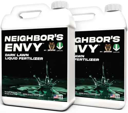 PetraMax Neighbor’s Envy Grass Fertilizer for Lawn, (32,000 sq ft, 2 Gal) by PetraMax