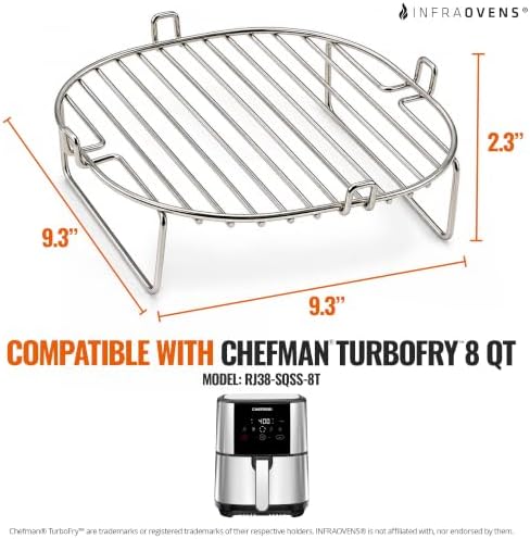 INFRAOVENS Air Fryer Rack Compatible with Chefman TurboFry 8 Qt - Image 2