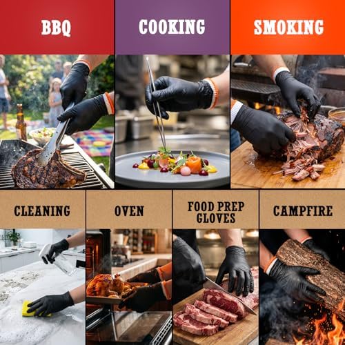 ANBOSON BBQ Gloves,Disposable BBQ Gloves Heat Resistant Cooking - Image 2