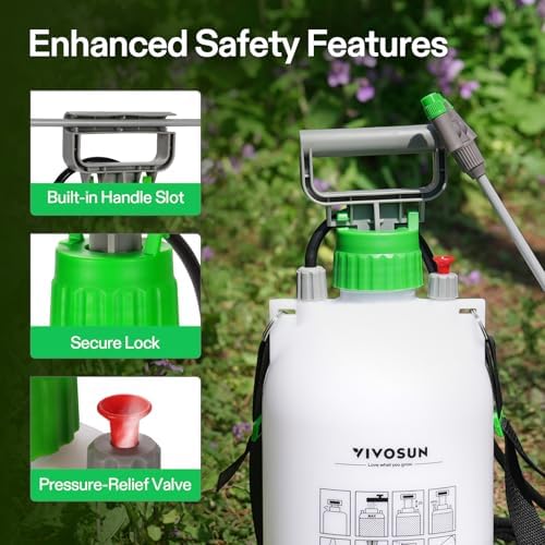 VIVOSUN 1 Gal/4L Pump Sprayer, Garden Water Sprayer - Image 4