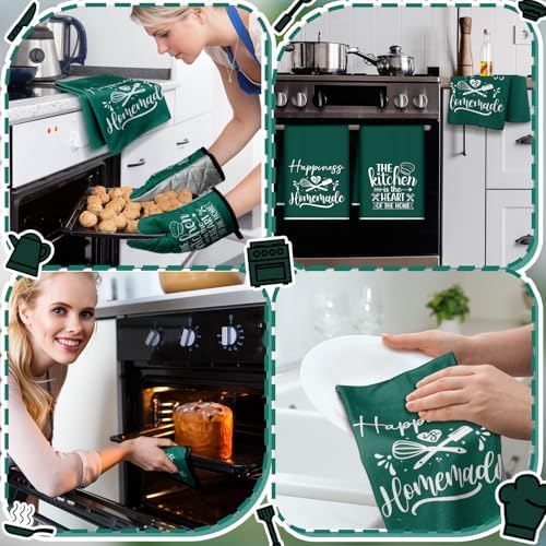 Sratte 6 Pcs Kitchen Decor Accessories Set, Kitchen, Dark Green - Image 5