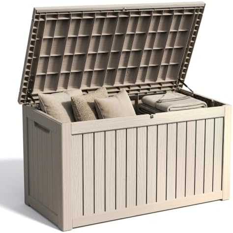 Outdoor Storage Box,270 Gallon Waterproof Deck Box [Upgraded 3.0] by GraceYourYard