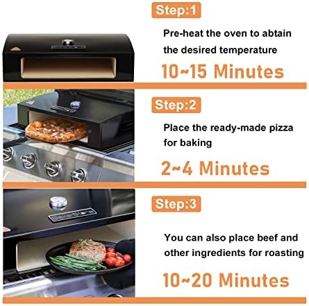 BakerStone Outdoor Pizza Oven, Propane Gas Pizza Oven for Grill 5-Sided Stone Baking Chamber, Portable Pizza Oven Box Kit with Wood Pizza Peel, Turning Peel, Dust Cover, Original Series - Image 4