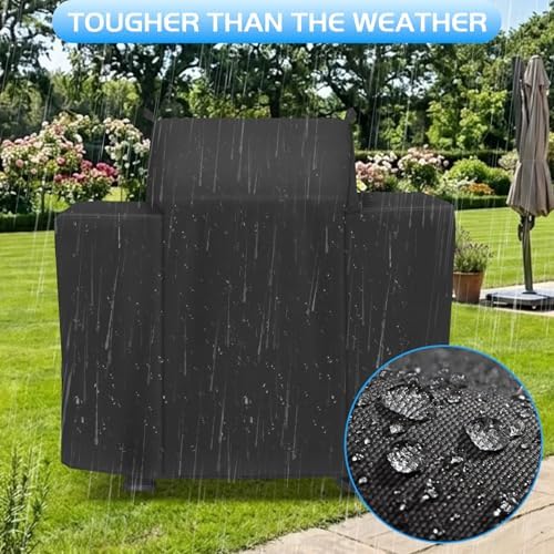 Grill Cover for Traeger Westwood, Wood Pellet Smoker Cover for Traeger TFB65YLJU Westwood Grill Accessories Replacement Parts 600D Outdoor Waterproof BBQ Covers Grilling - Image 2