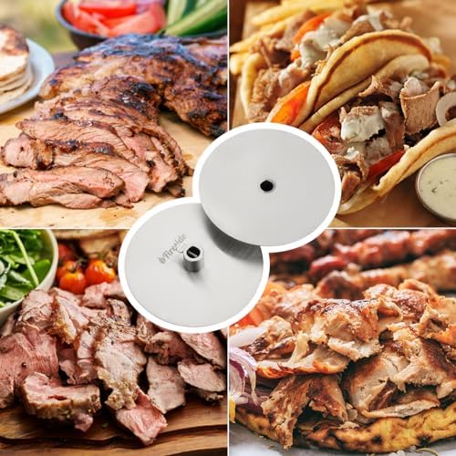 TURBRO Universal Grill Rotisserie Gyros Disc, 304 Stainless Steel, Fits 1/2” or 3/8" Hexagon, 3/8" or 5/16" Square Spit Rods, Compatible with Most Grills, Ideal for Outdoor BBQ, Set of 2 Discs - Image 5