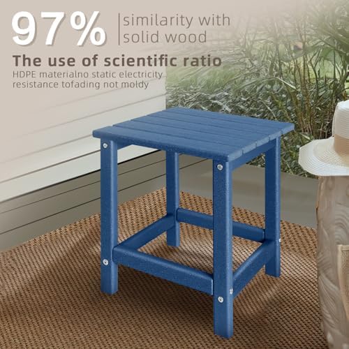 GARDENSTAR Outdoor Side Tables Adirondack, HDPE Small Table for Patio,Outside End Table for Porch, Deck, Pool, Weather Resistant/Easy Maintenance - Image 7