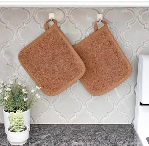 RITZ Terry Potholder & Hot Pad: Unparalleled Heat Resistant, Durable 100% Cotton – Ergonomically Designed for Optimal Grip – Easy-Care Machine Washable – 2-Pack, Copper - Image 5